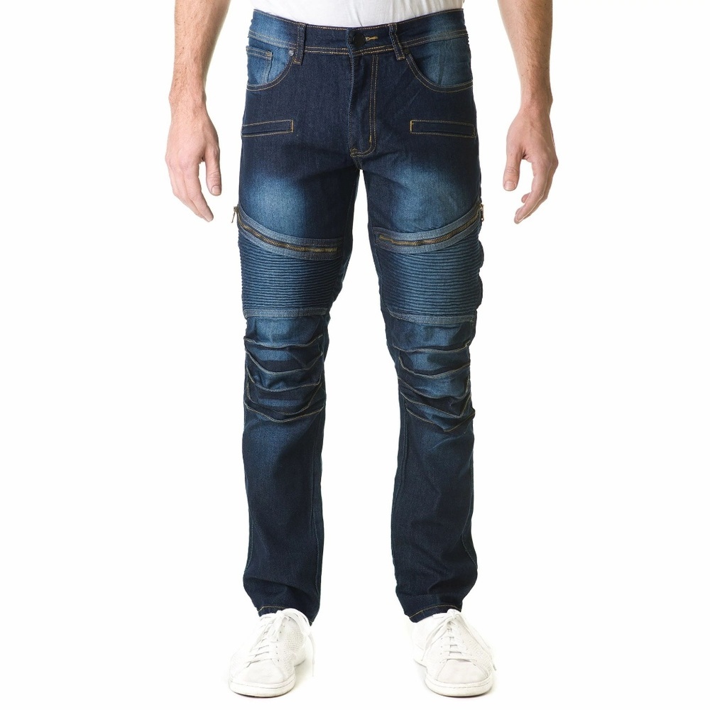 Refinery Republic Men's Solid Black Straight Fit D
